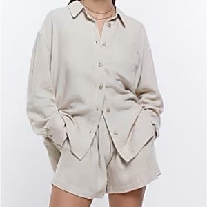 SHIRT OVERSIZED LINEN LOOK